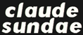 Claude Sundae Logo - White & Black